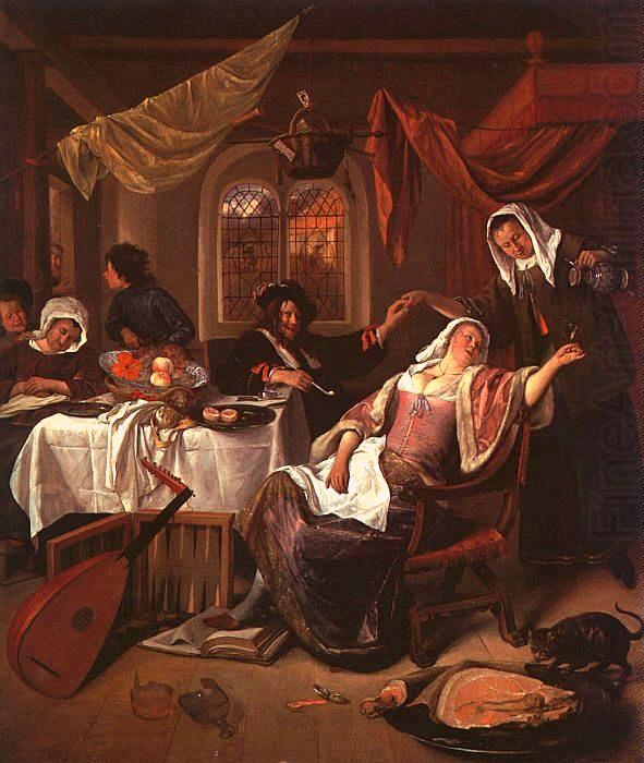 The Dissolute Household, Jan Steen